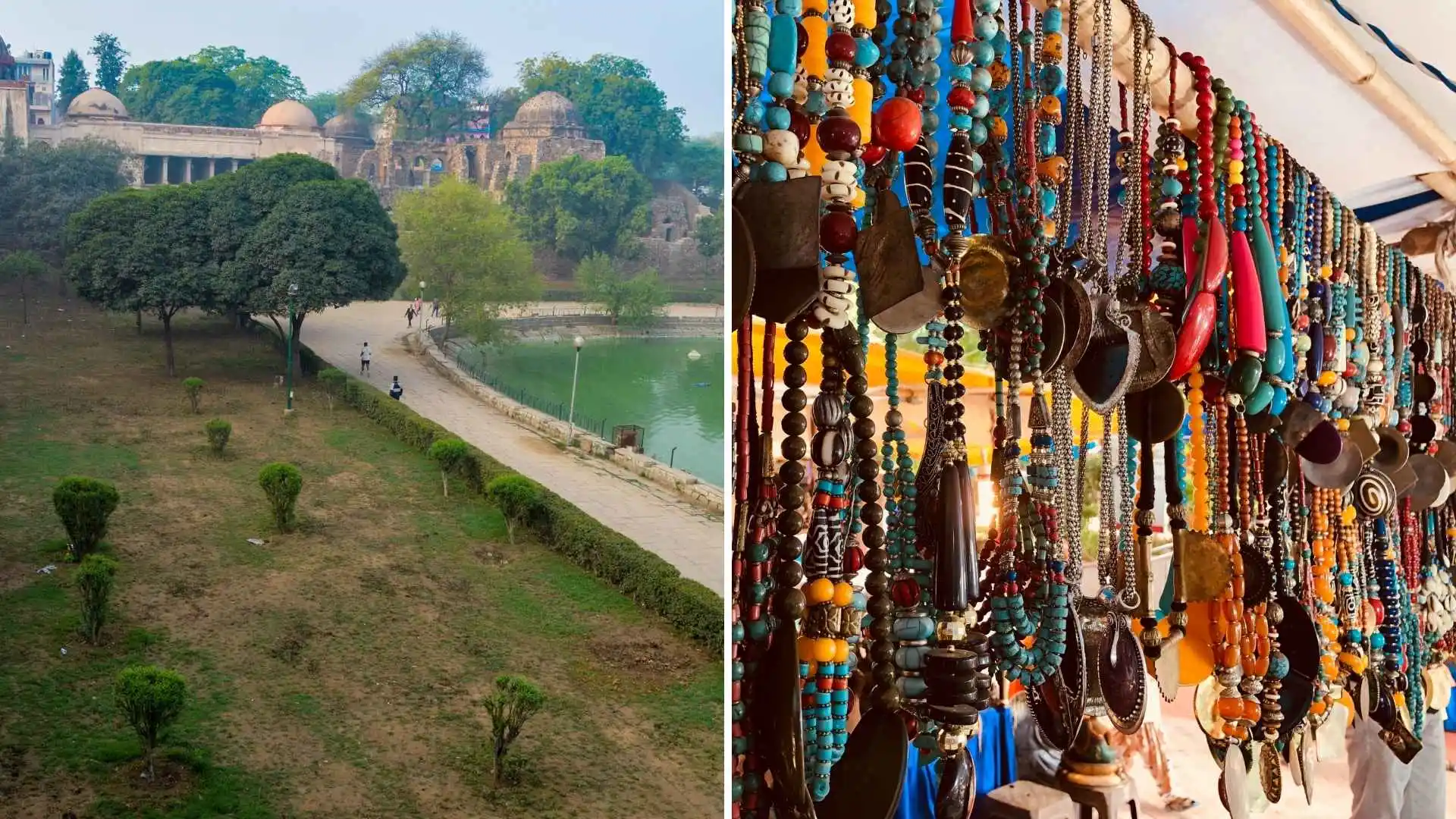 Best Places to visit in Delhi with Friends, Hauz Khas Village, Dilli Haat