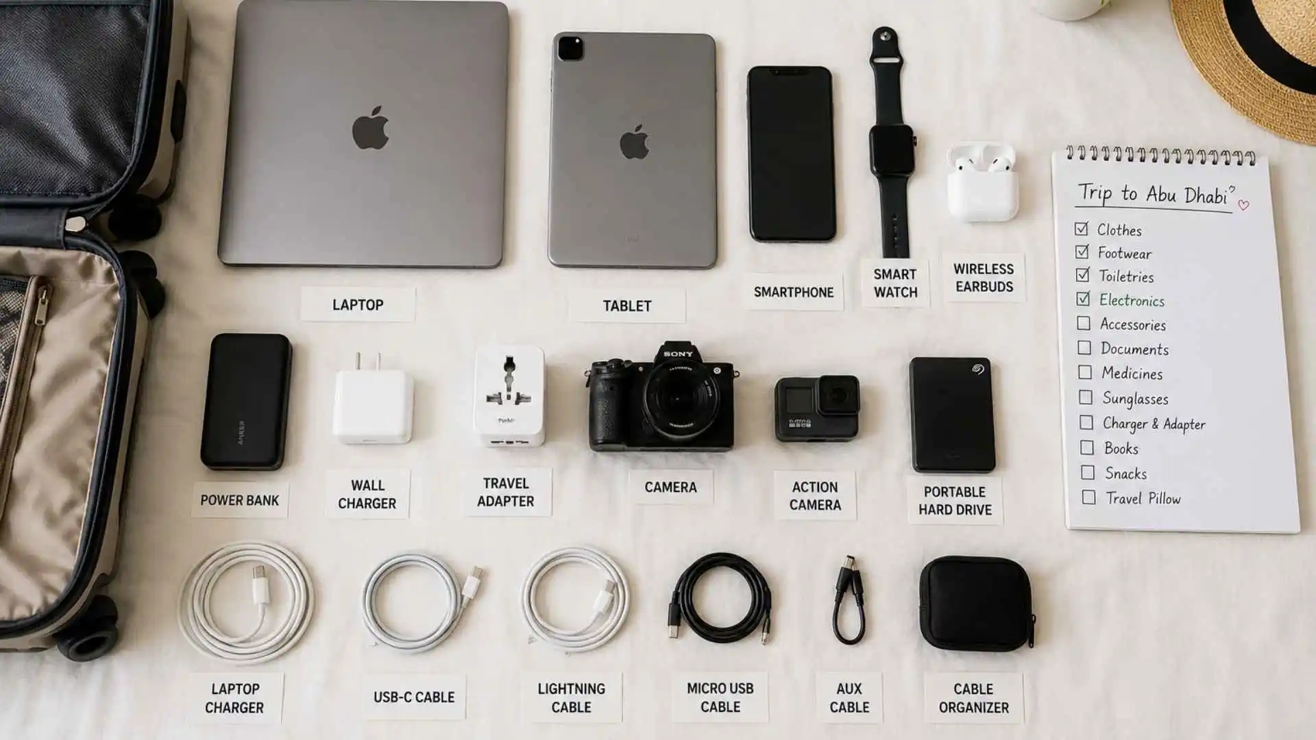 Abu Dhabi Packing List
