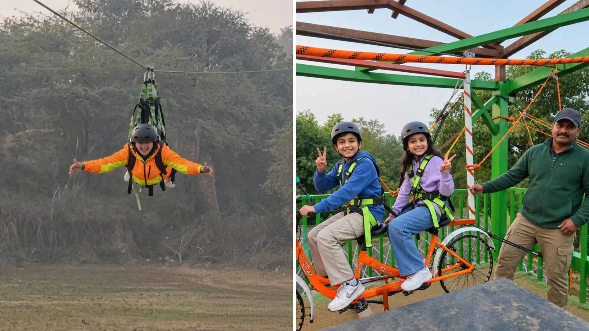 If you are up for Kid’s day out, choose Skyjumper Trampoline and Wildvadi Theme Park