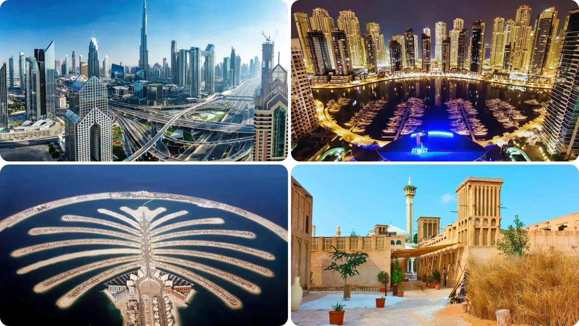 Dubai Coverage Across Major Tourist Destinations, Best places to visit in dubai, Downtown Dubai, Arabian Desert, Entertainment and Theme Parks, Old Dubai, Dubai Marina, Palm Jumeirah