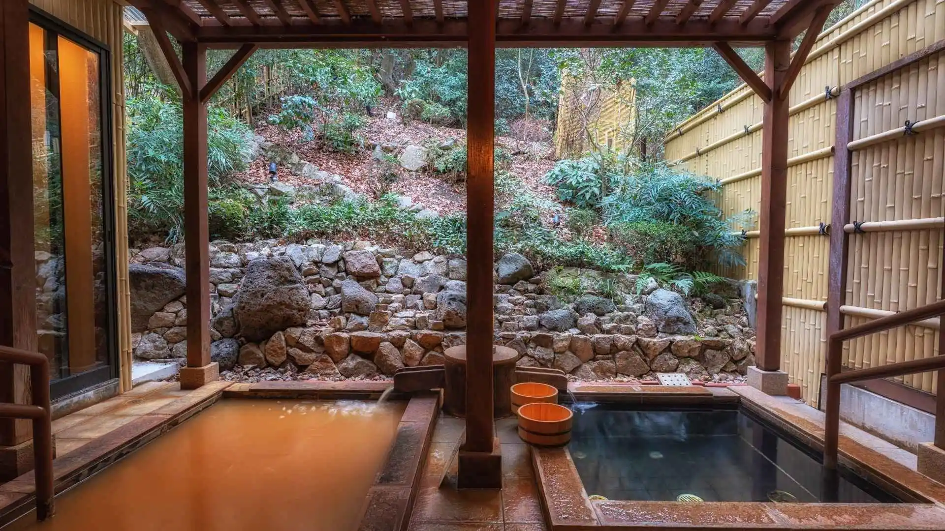 Relax in a traditional Onsen